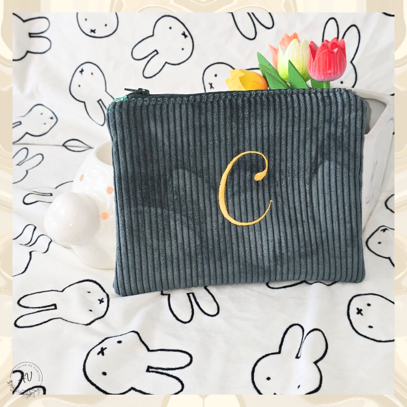 Pochette Velours Brodé