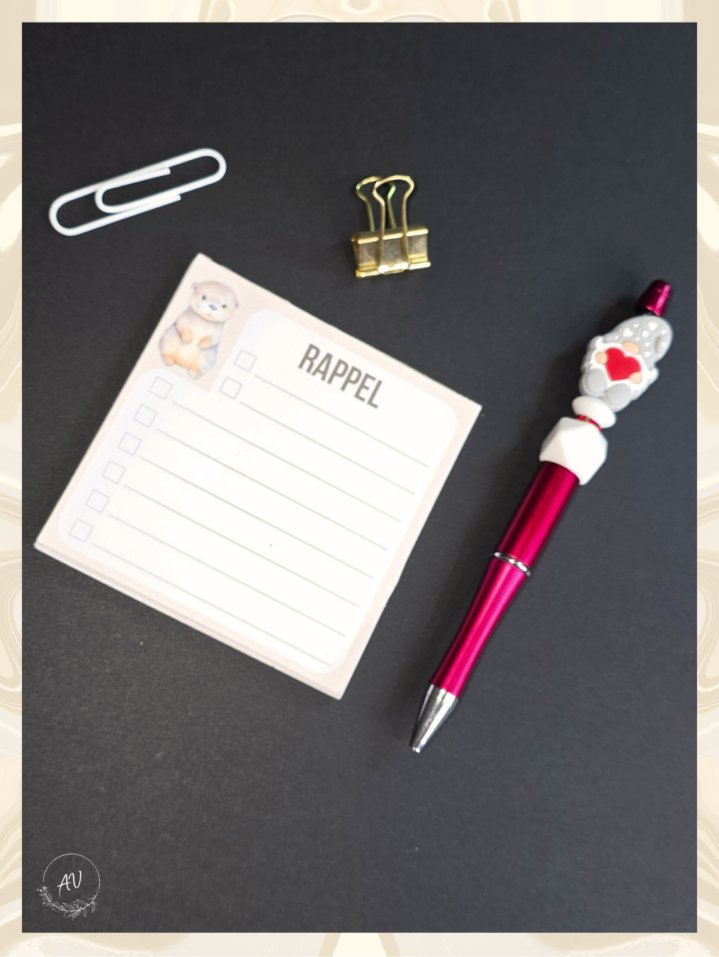 BLOC NOTE RAPPEL - COLLECTION LOUTRE
