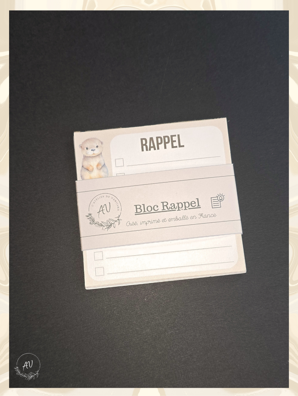 BLOC NOTE RAPPEL - COLLECTION LOUTRE