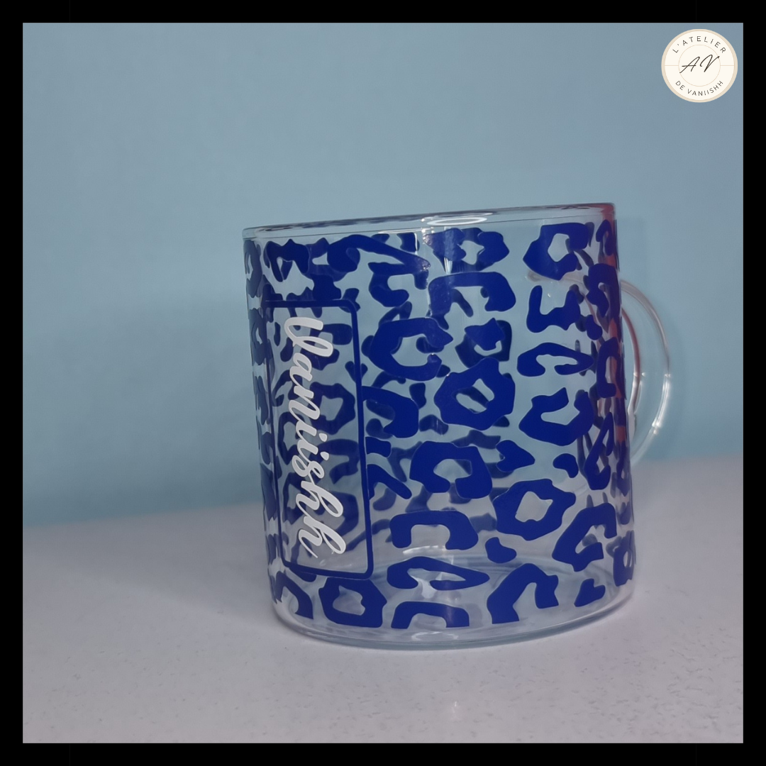 TASSE LEOPARD AVEC PRENOM