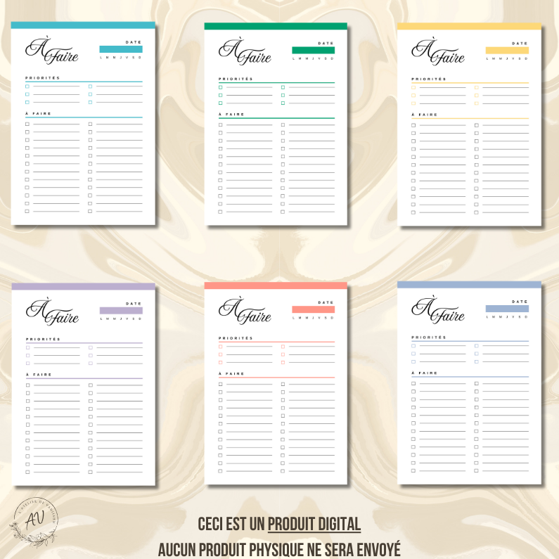 TO DO LIST A4 - IMPRIMABLE