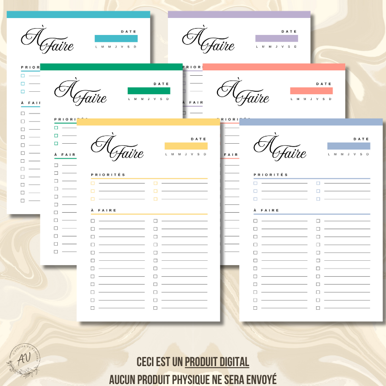 TO DO LIST A4 - IMPRIMABLE