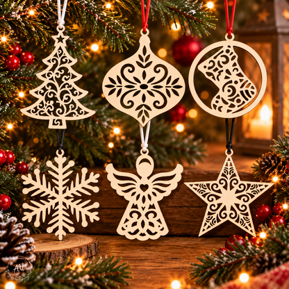 SUSPENSION DE NOËL EN BOIS